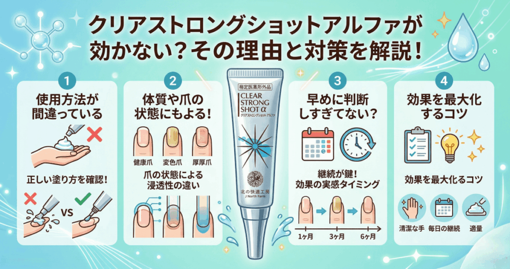 クリアストロングアルファは効かないの対策と理由